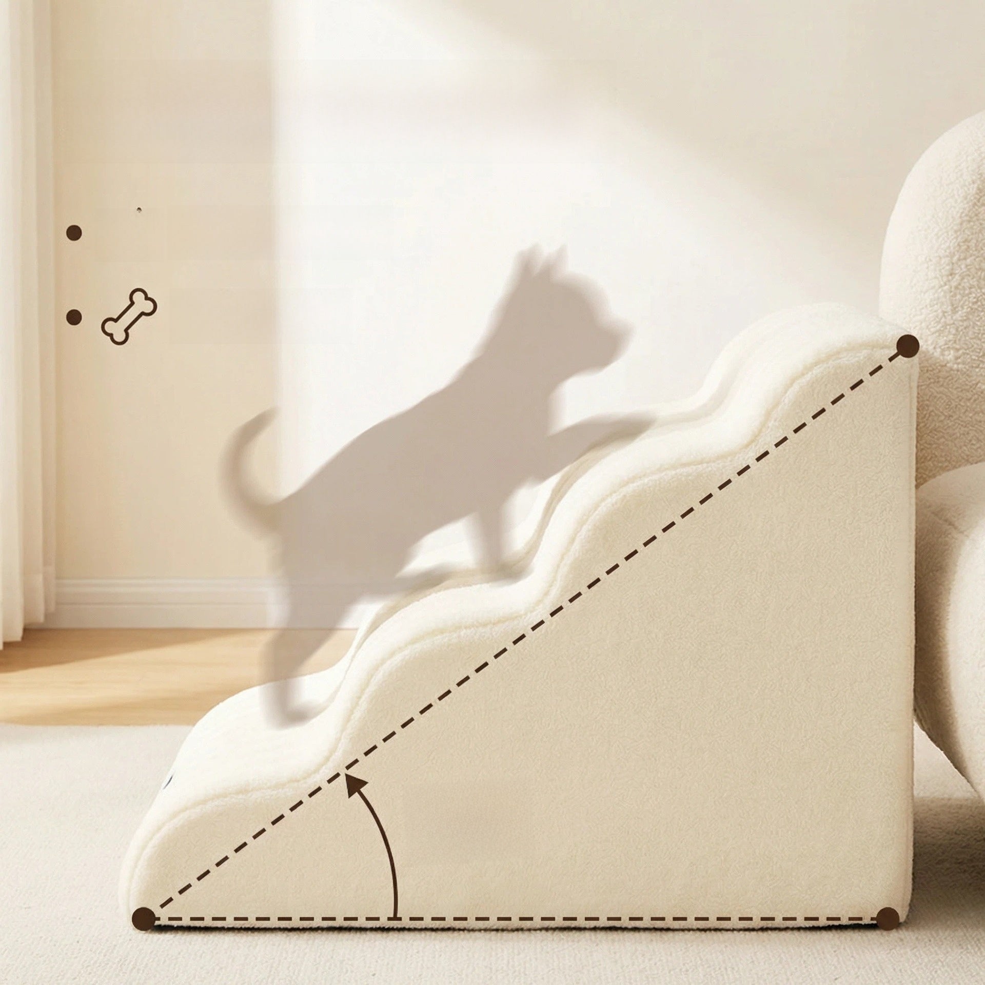CloudPaws Comfort Stairs in modern living room setting
